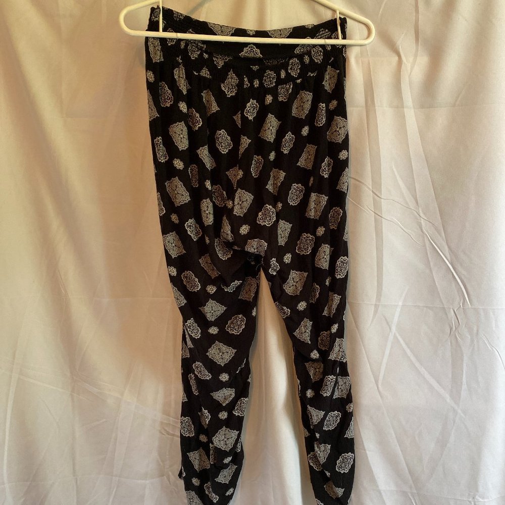 Amuse Society Black/cream Pants Medium - Picture 4 of 4